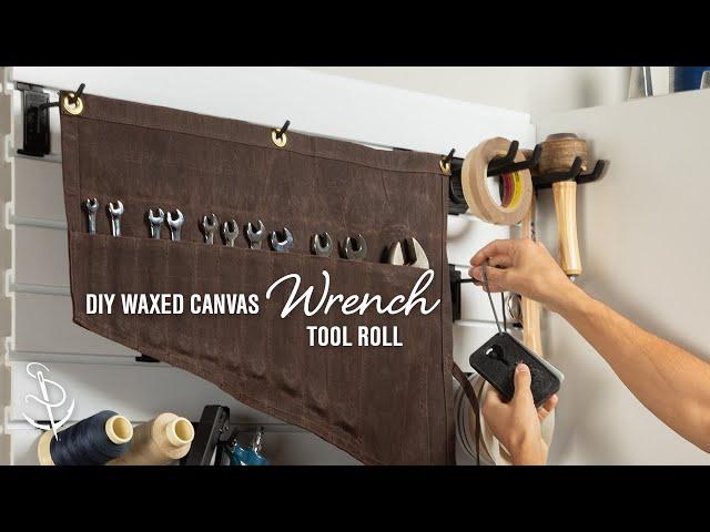 How to Make a Waxed Canvas Tool Roll for Wrenches