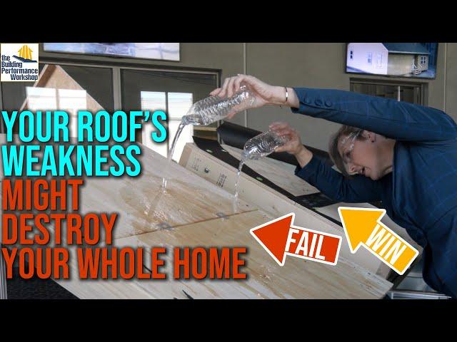 Typical Roof vs. FORTIFIED Roof Demonstration of Wind Damage and Water Leakage