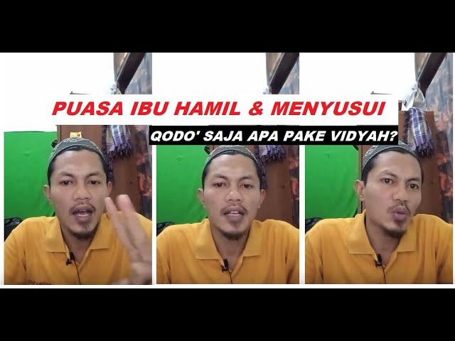 Takut 1 dua kewajiban, takut 2 satu kewajiban (Puasa Ibu hamil dan menyusui) #puasa