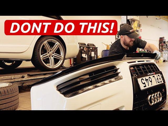 How to install a Maxton Design front spoiler! *DOS and DON'TS*