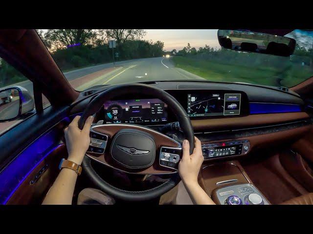 2023 Genesis G90 - POV Sunset Drive (Binaural Audio)