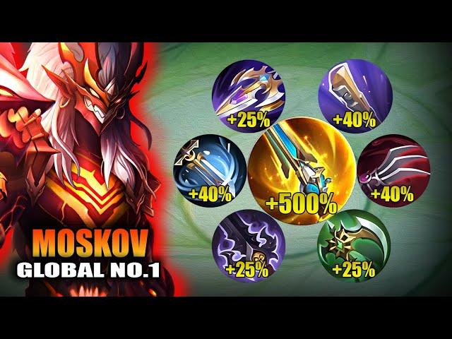 TOP GLOBAL MOSKOV FULL ATTACK SPEED BUILD IN SOLO RANKED GAME! 24 KILLS WITHOUT DEATH!