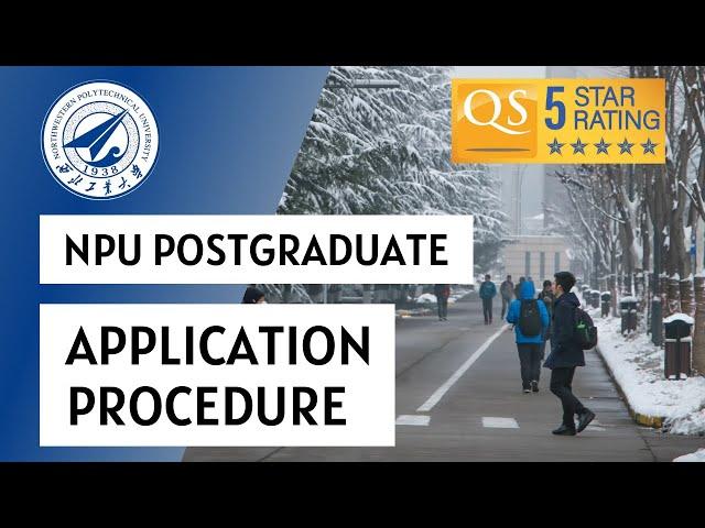 NPU Online Application Procedure - Postgraduate Programs 2021