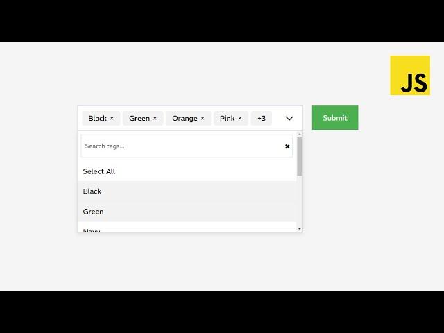 Creating a Custom Multi-Select Tag Dropdown with Searchable Tags using HTML, CSS and JavaScript