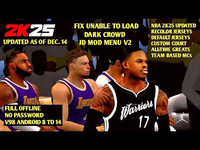 NBA 2K25 ANDROID DENNIS SCHRODER'S NEW TEAM WARRIORS VS FORMER TEAM LAKERS GAMEPLAY IN DARK CROWD