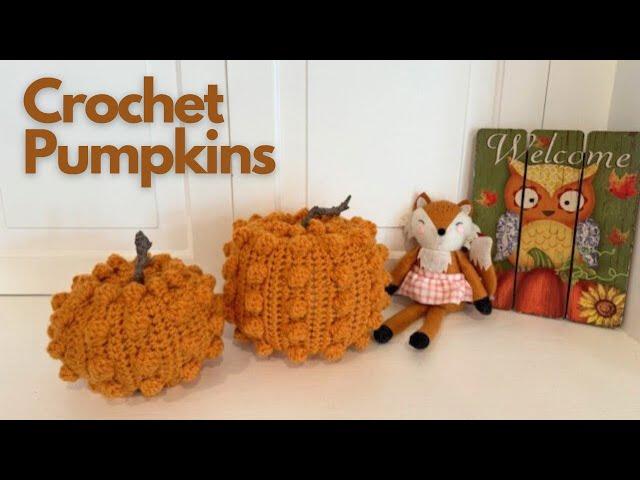 Easy Crochet Pumpkin any size using Bobble Stitch | Step by Step Tutorial