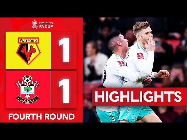 Armstrong Scores Late Equaliser! | Watford 1-1 Southampton | Highlights | Emirates FA Cup 2023-24