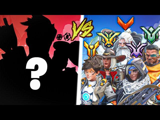 1 Top 500 vs 5 Players, But Top 500 goes MYSTERY HEROES