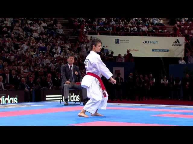 Final Female Kata. Sandy Scordo of France. 21st WKF World Karate Championships Paris 2012