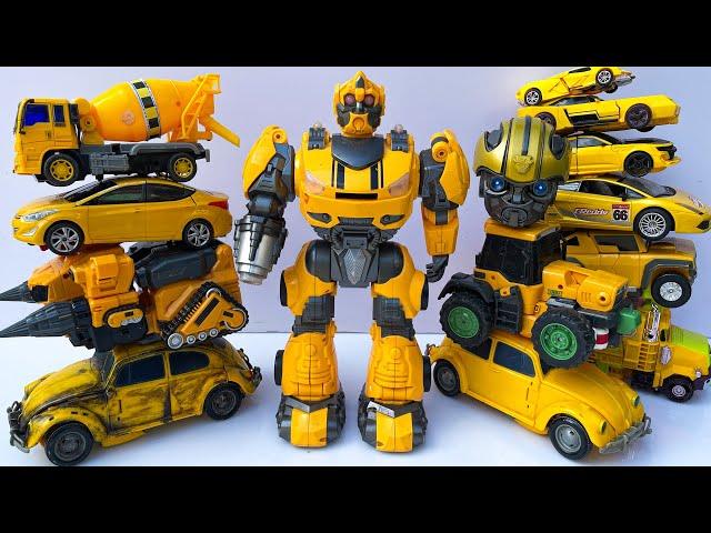 TRANSFORMERS: CRANE, TRACTOR, BUS, TRAIN, CAR Robot Accident Toys & Yellow HELICOPTER #трансформеры