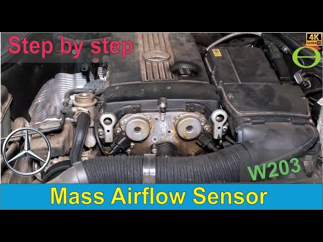 How to replace the Mass Air Flow (MAF) Sensor on a W203 271 Mercedes Benz C-Class Kompressor 180