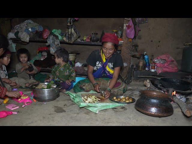 Myvillage official  videos EP 1242 ||Cooking greens and vegetables in the village