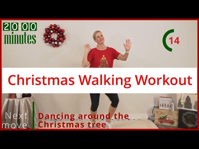 CHRISTMAS WALKING WORKOUT at home