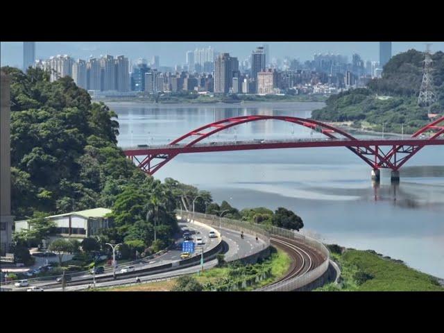 2024.06.26 淡北道路 -（解決淡水台2線塞車之苦）梅樹坑溪東邊路段開動淡水河岸路段施工觀察台2線車流觀察