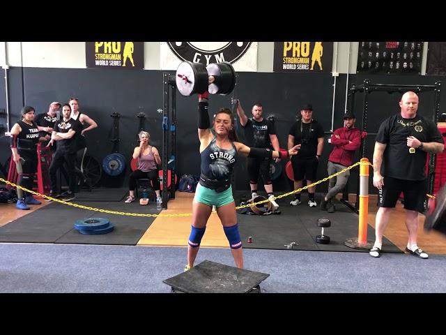 Strongman competition overhead medley