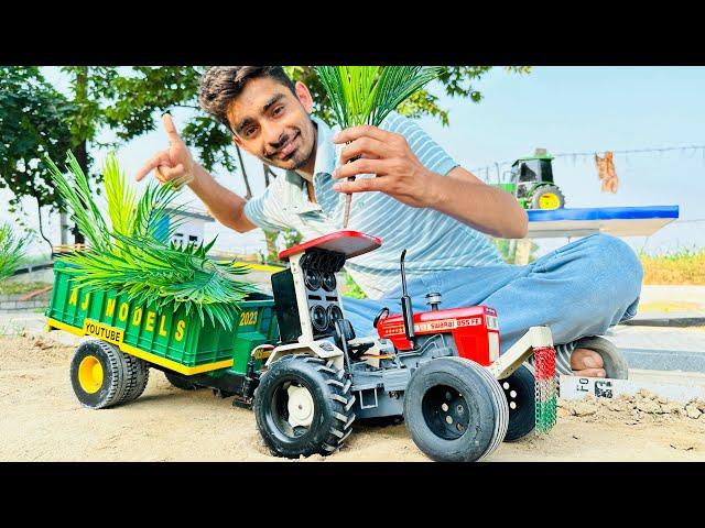 Planting trees  in mini city using rc tractor @Aakash946