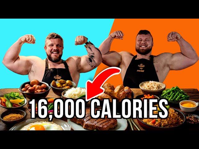 ULTIMATE Strongman 16,000 CALORIES Daily Diet!