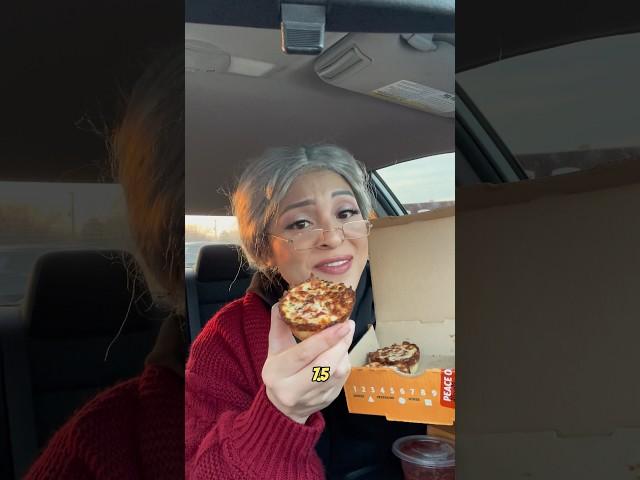 Grandma Tran trying @LittleCaesarsPizza​⁠​⁠​⁠ Crazy Puffs!What should she try next? #foodreview