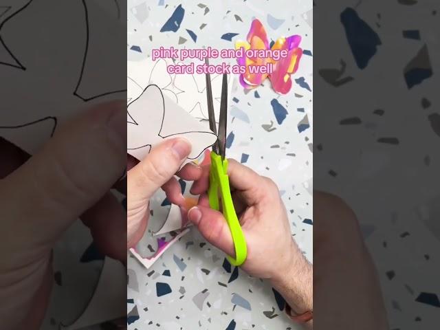Easy Summer Watercolor Butterfly Paper Craft Art Activity For Kids 