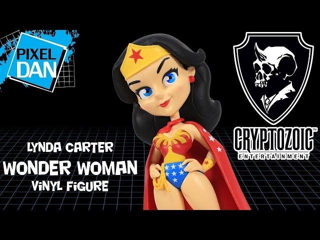 Wonder Woman Lynda Carter Caped Variant Vinyl Figure Cryptozoic Entertainment Video Review