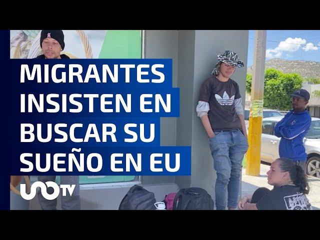 Migrantes se aferran a la última esperanza en la frontera para cruzar a EU