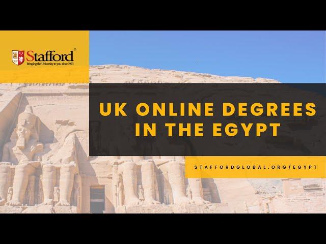 UK Online Degrees in Egypt - Stafford Global