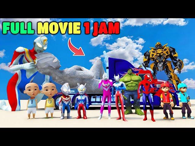 FULL MOVIE 1 JAM IBU ULTRAMAN CANTIK DIKUTUK JADI BATU, ULTRAMAN DYNA & ROBOT TRANSFORMERS MENOLONG!