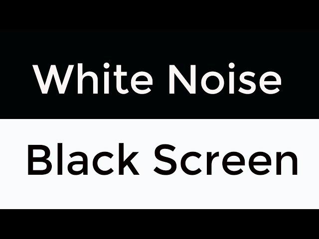 White Noise Black Screen 24h No Ads, Sound For Deep Sleep, Relaxation, Meditation