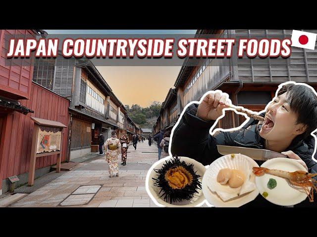 Old Japan Town Street Foods Market and Beautiful Places in Kanazawa Ep.333