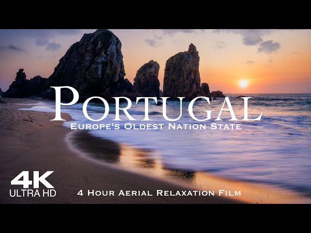 Best of PORTUGAL  Drone Aerial 4K | 4 Hour Ambient Relaxation Film #portugal