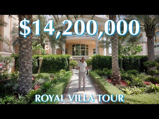 Touring a $14,200,000 ROYAL VILLA in DUBAI - Palm Jumeirah