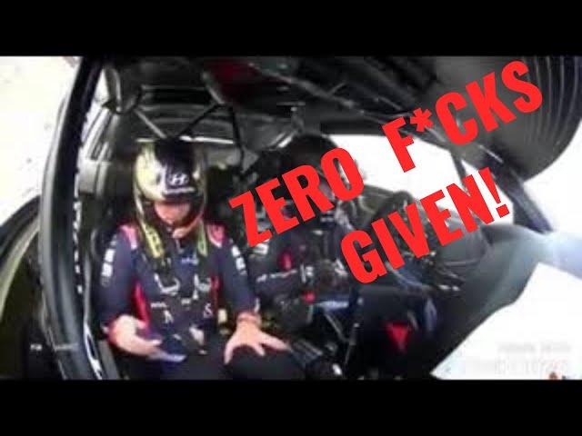 The Most Relaxed Reaction To a Car Flip / Racing Car Crash