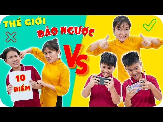 Lớp Học Trong Thế Giới Đảo Ngược | P2 | Min Min TV Minh Khoa