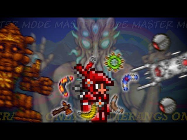 Can You Beat MASTER MODE Terraria With ONLY BOOMERANGS?