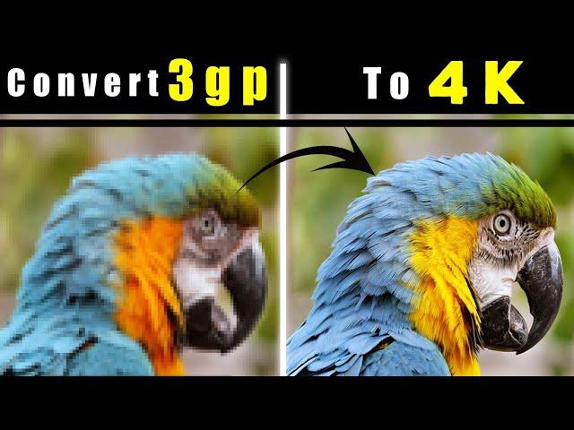 How to CONVERT LOW QUALITY VIDEO/Image to 1280p or 4K With AI