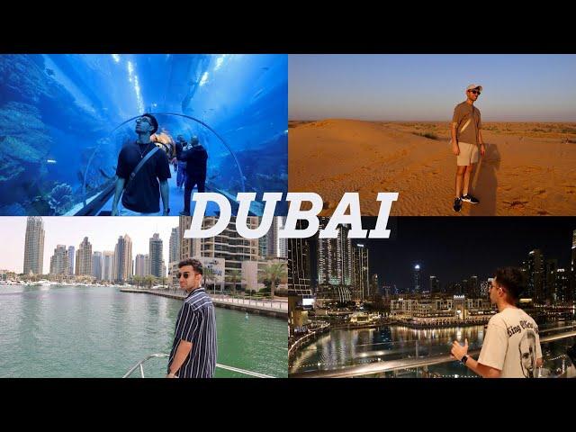 Dubai in 5 Days VLOG   - Exploring the UAE (Burj Khalifa, Desert Safari, Dubai Mall, Yacht Cruise)