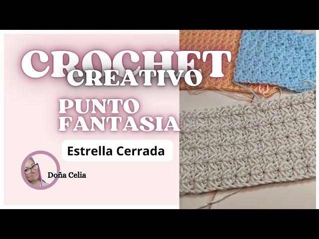 Punto Crochet Fantasía Estrella Cerrada #puntocrochet #crochetprincipiantes #crochetcreativo