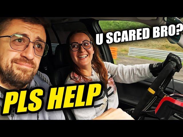 She Scared Me in Her E36 ShtBox Drift Missile! // Nürburgring