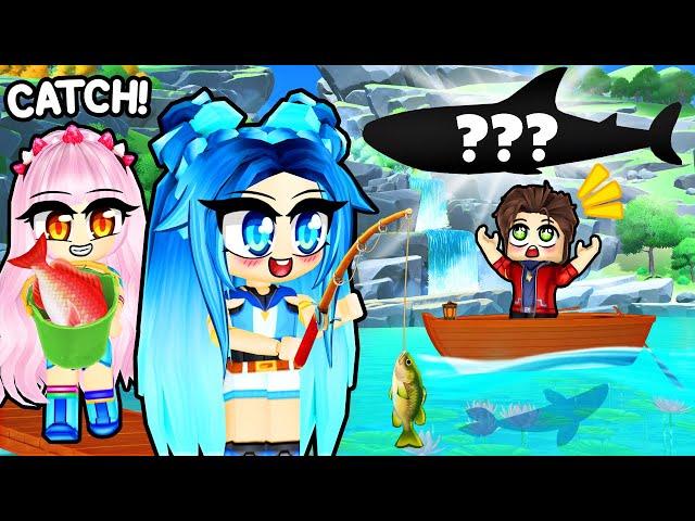 WE WENT FISHING IN ROBLOX...