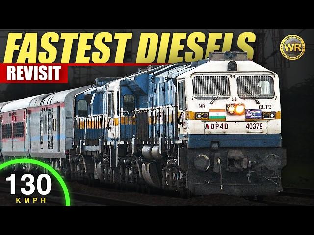 Dangerous High Speed Diesel Trains up to 130 KMPH | Indian Railways