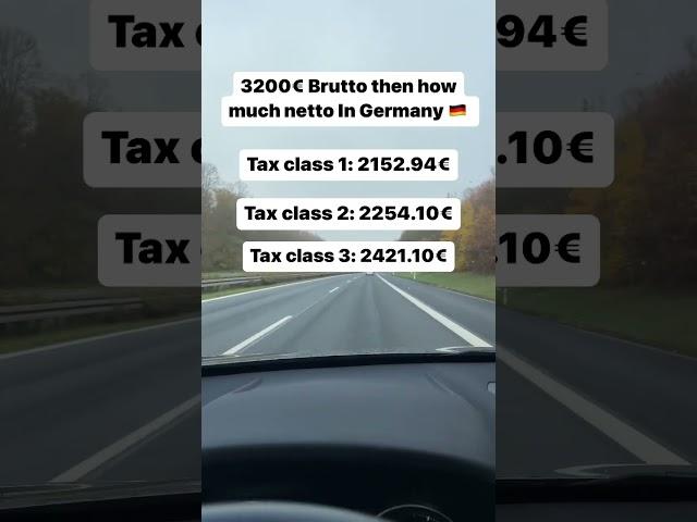 If 3200€ Brutto then how much netto in Germany   #globepravasi