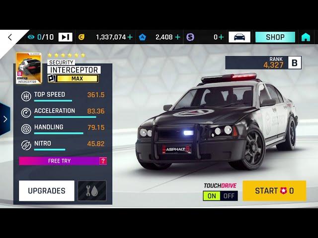 Asphalt 9: Legends | Seasonal Event | Infiltration mission | Security Inspector | Bugatti Centodieci