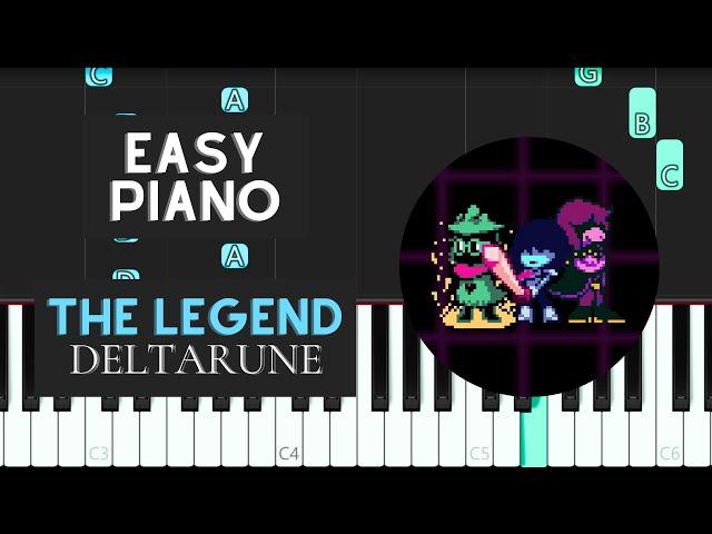 The Legend (EASY Piano Tutorial) - Deltarune