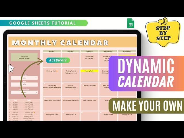 Step-by-Step Guide to Making a Monthly Calendar in Google Sheets (Perfect for Beginners)