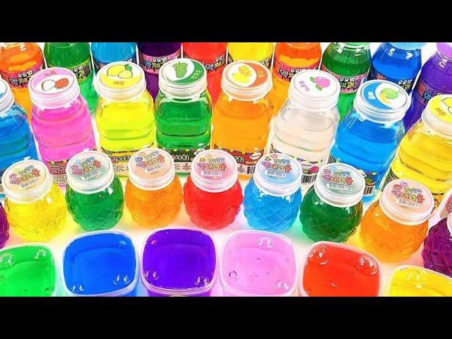 Satisfying Video| Mixing All My Slime Smoothie | Making Slime Into Glossy Cubetube Cutting ASMR 