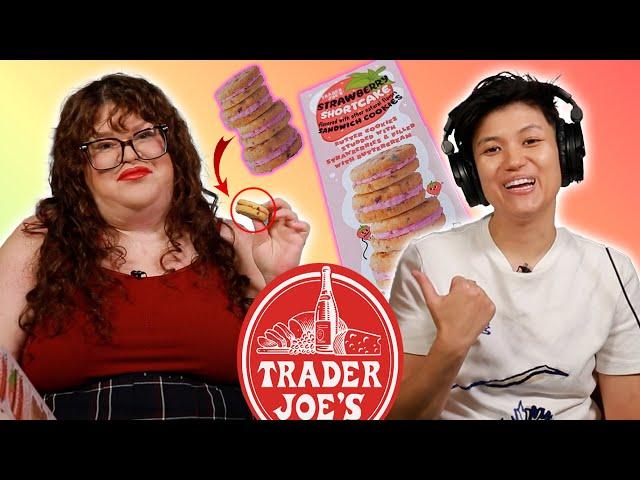 Kristin & Jen TRY EVERY NEW Trader Joe's Item For July | Kitchen & Jorn