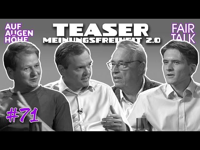 TEASER / AUF AUGENHÖHE / MEINUNGSFREIHEIT 2.0 - LASST DIE LEUTE REDEN...