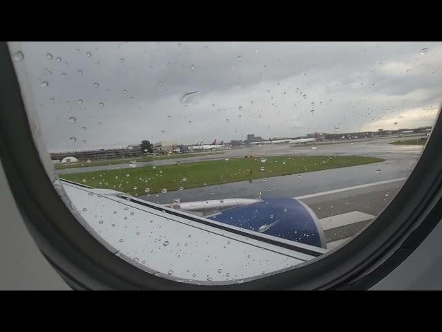 Delta Airlines Airbus A330 takeoff from Atlanta for Barcelona 9.2.22