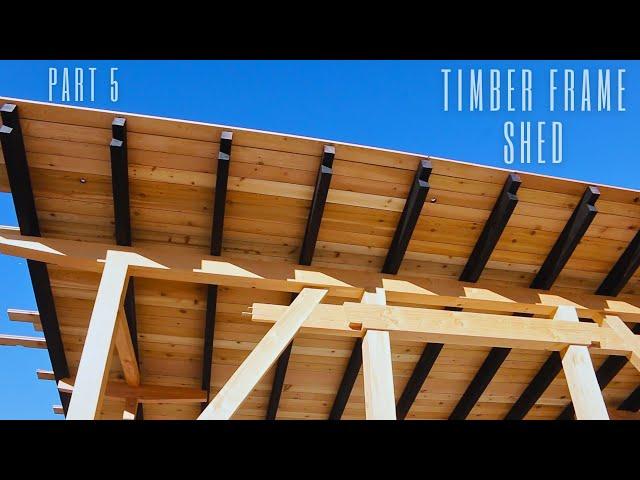 Building a Timber Frame Shed Part 5 - Cedar Soffit