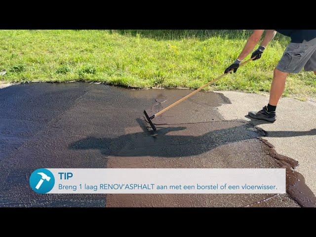 Renov’Asphalt | Universele oplossing voor het renoveren van asfaltwegen. Voor de putten in je oprit!